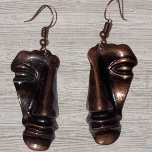 2/$25 Unique face earrings